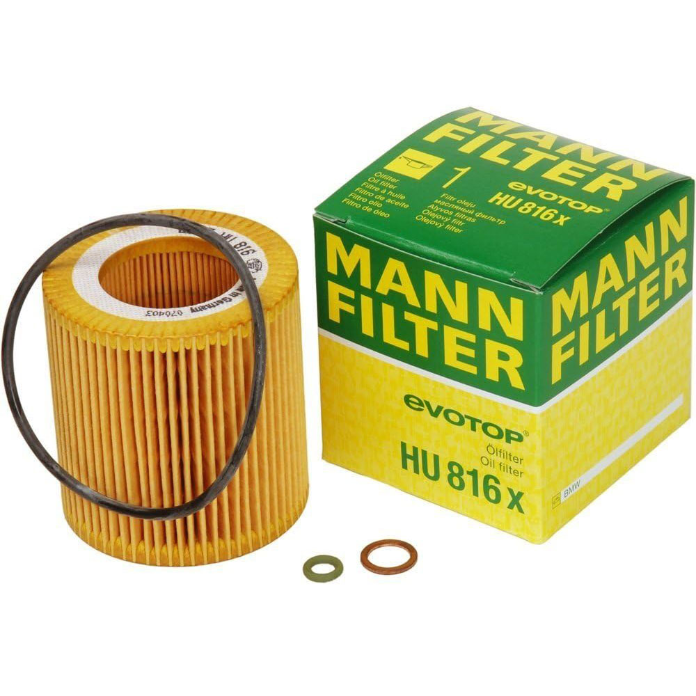 Mann-Filter HU 816 X Metal-Free Oil Filter (Pack of 3)