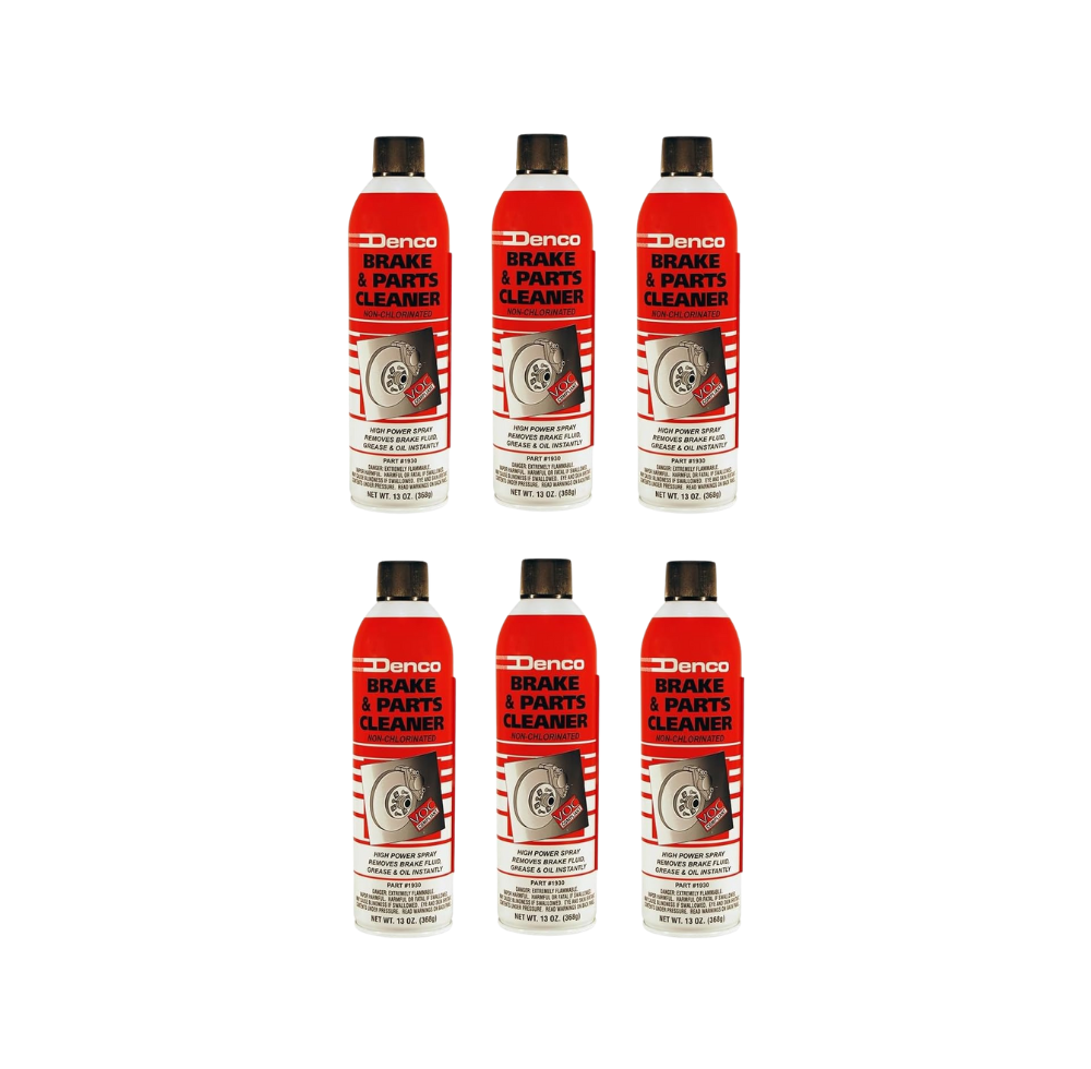 Denco #1930 Brake & Parts Cleaner - 13 OZ Net Wt - 15.3 FL OZ - 12 to 88 Pack (6)