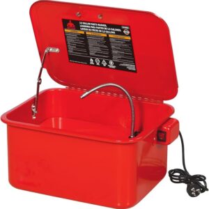 3.5 Gallon Capacity Portable Steel Cabinet Parts Washer with 110V Electric Pump for Wheel Bearings