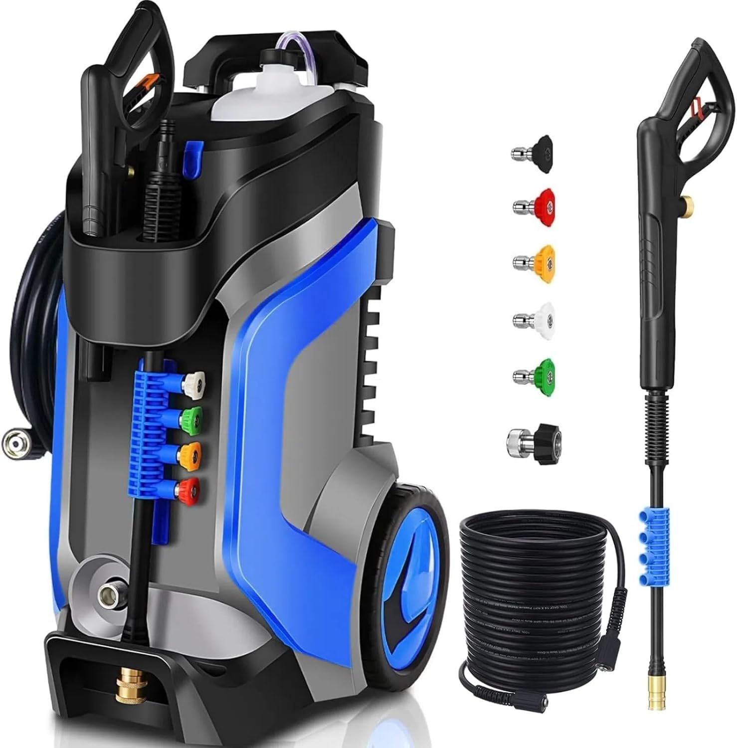 5000PSI Electric Pressure Washer 4.0GPM High Power Washer with M22-14mm Pressure Hose 33FT