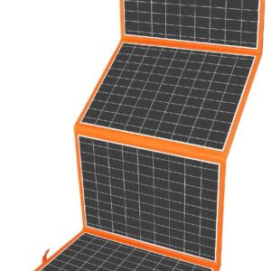 Flashfish 100W 18v Foldable Solar Panel, High-Efficiency Solar Charger