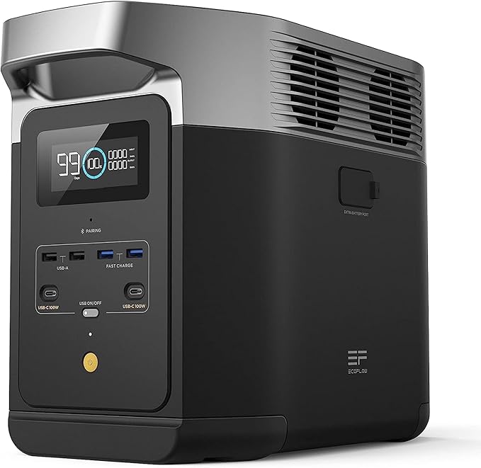 EF ECOFLOW Portable Power Station DELTA 2, 1024Wh LiFePO4 (LFP) Battery