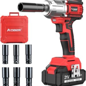 AOBEN 21V Cordless High Torque Impact Wrench 1/2 inch