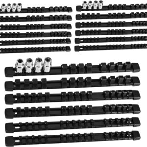 Socket Organizer Set 18PCS ABS Holder Kit - 1/4-Inch x 96